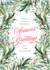 Elegant Hand Painted Watercolor Christmas Botanical Card-Festive Foliage created by Jackie Crawford