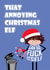 Rude Christmas Card for her - Sweary Elf for Mums - Funny Festive Parent Card created by Versed Aid
