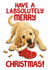 Funny Christmas Card For Labrador Owners - Labsolutely Merry Christmas created by Louise Burgoyne