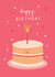 Cute Birthday Cake Card with Smiley Face created by If In Doubt Create Studio