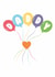 Cute Colourful Daddy Balloon Card - Birthday - Father's Day - Just Because created by Kiss My Card