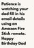 Funny Birthday Card for Dad - Patience Is Watching Dad Use a Fire Stick Remote created by The Awkward Card Company 