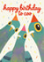 Cute Birthday Card - Happy Birthday To Coo - Pigeon created by AbiGoLucky