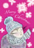 Christmas - snow - snowflakes - pink - nostalgic created by Amy Hunter