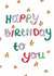 Classic Birthday Card - Stars created by Chipper Prints