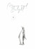 Christmas card classic drawing - penguin illustration - for friend or family created by Victoria Lucy Williams