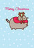Cute Christmas Card - Pusheen - Reindeer created by Hype Cards