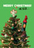 Funny Christmas Card - Wallace & Gromit - Feathers McGraw created by Hype Cards