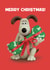 Funny Christmas Card - Wallace & Gromit - Gromit's Present created by Hype Cards