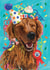 Time to Pawty! Cute fun Birthday Pup card for friends, family, pets.
Dog & Bird created by Ally Marie Illustration