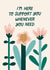 Classic Sympathy Card - Here To Support - Baby Loss created by Miscarriage UK