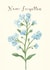 Pretty Sympathy Card - Never Forgotten - Forget-Me-Nots created by Love Lucy Illustration