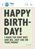 Funny Birthday Card - Giant Phone Font created by The Cake Thief
