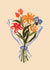 Classic Thinking Of You Card - Bouquet Of Flowers created by Shannon Woodfield Illustrator