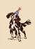 Cute Dog Birthday Card - Hand-Painted Spaniel in a Party Hat created by Shannon Woodfield Illustrator