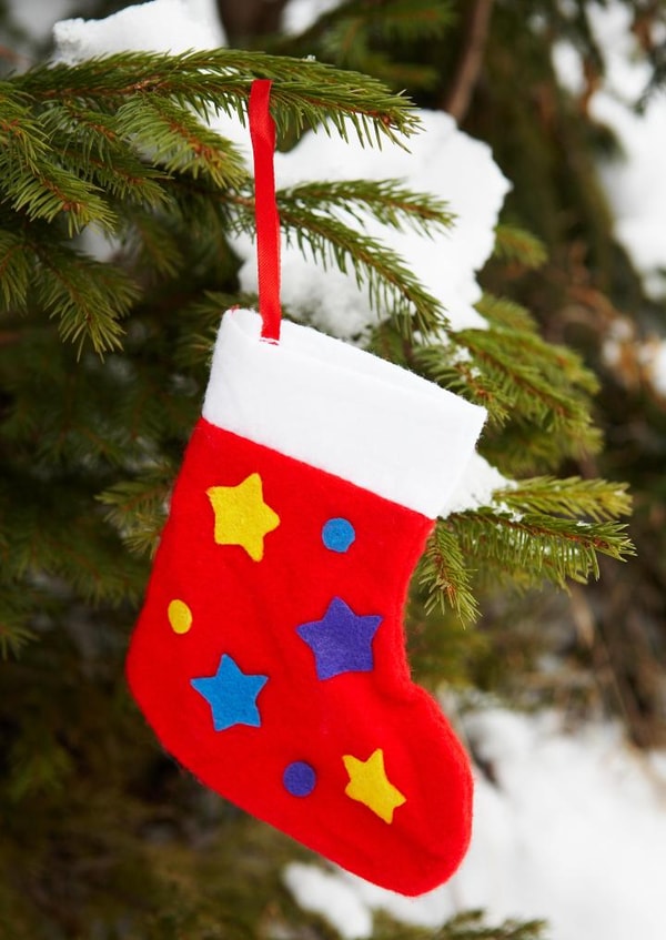 stocking star Christmas Card 22016 created by Image Source