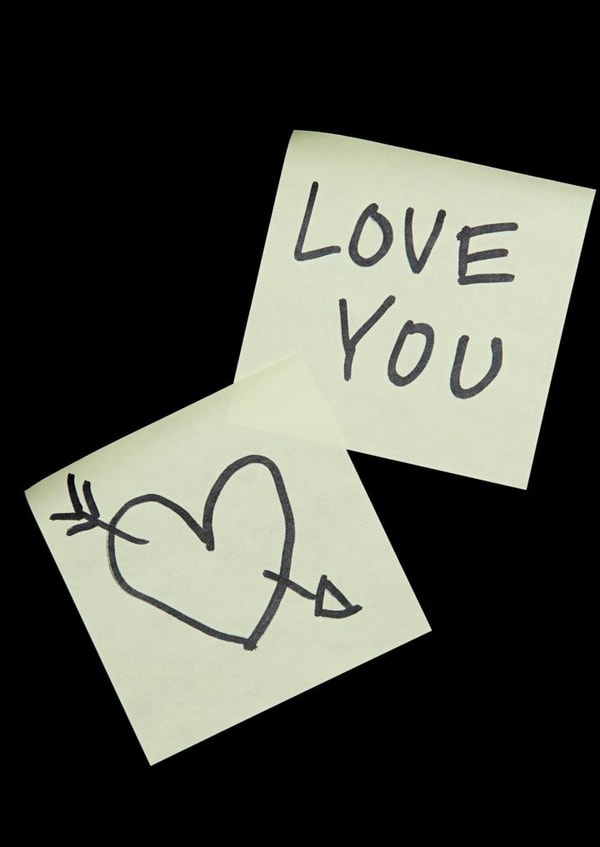 post-it note Thinking of you Card 22020 created by Image Source
