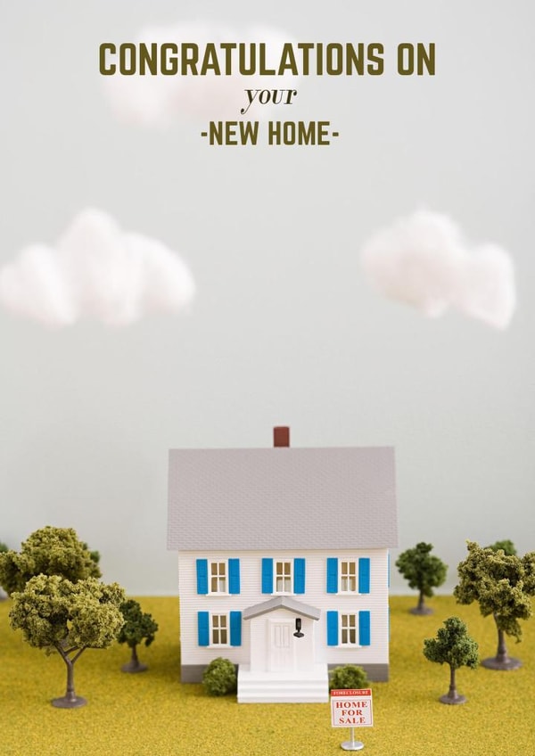 congratulations congratulation New Home Card 22058 created by Image Source