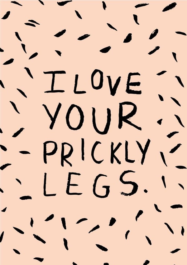 prickly legs Valentines Day Card 22189 created by Lauren Goodland