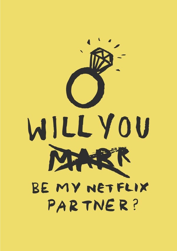 netflix partner Anniversary Card 22191 created by Lauren Goodland