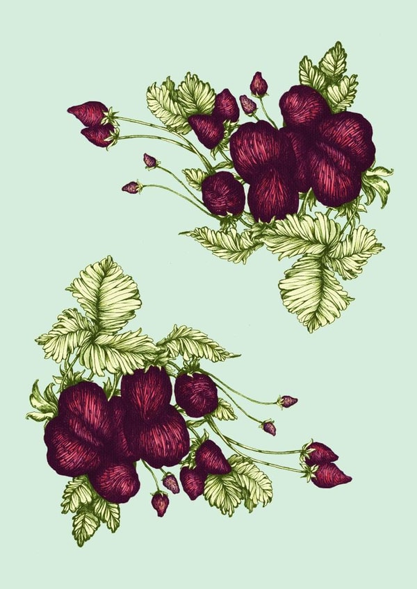 flower berry Thinking of you Card 22342 created by Anna Stankevich