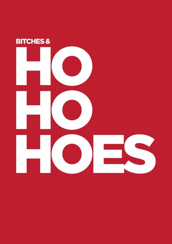 christmas ho Humour Card 1105 created by Colonel I. P. Knightly