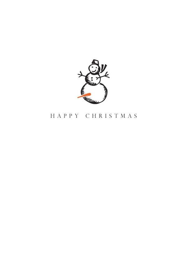 christmas snowman Christmas Card 22596 created by Colonel I. P. Knightly