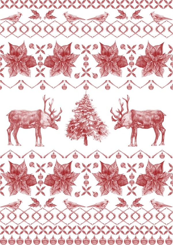 christmas nordic Christmas Card 22664 created by Deborah Ballinger