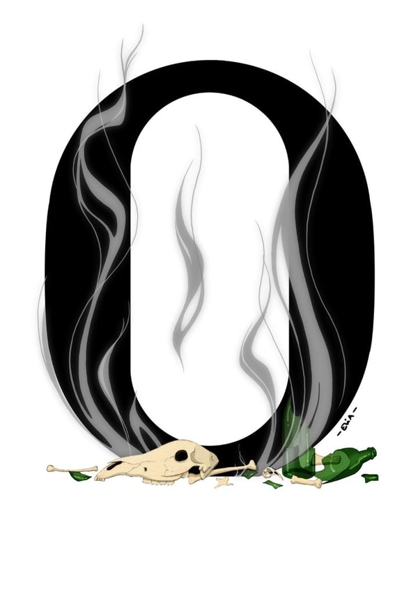 O. typography Card 22854 created by Elia Sánchez Martín