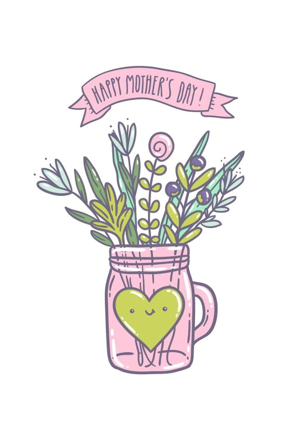 flowers mother Mothers Day Card 1184 created by Anna Alekseeva