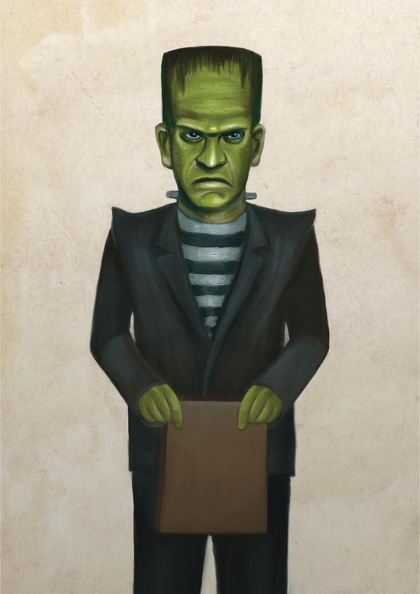 Halloween Frankenstein Card 23121 created by Jorge Mendez