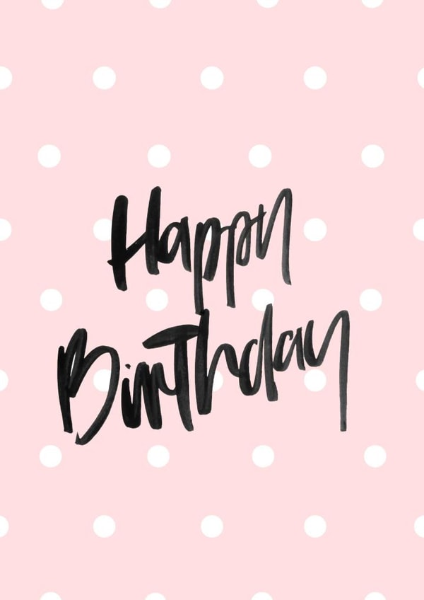 Happybirthday Girl Birthday Card 23131 created by lowkey print studio