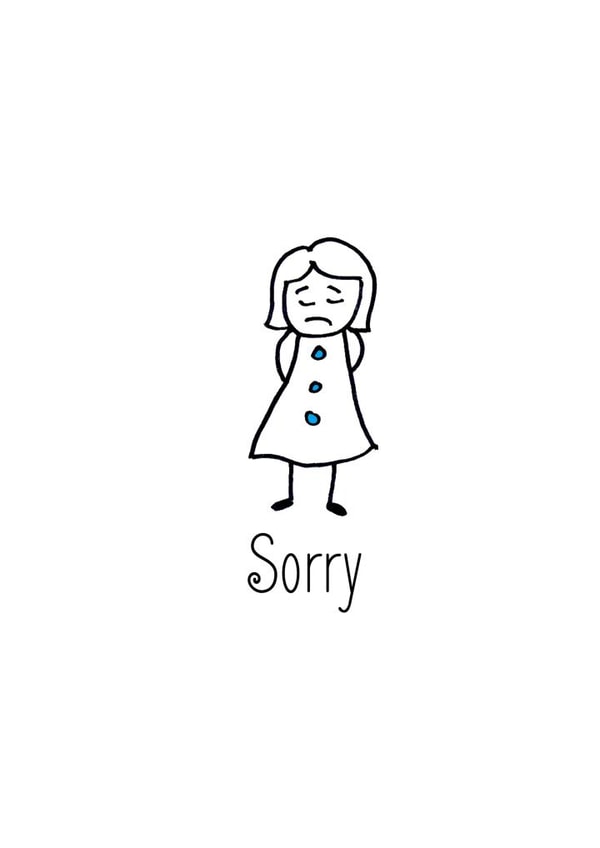 sorry doodle Sorry Card 1248 created by Aysha Samrin