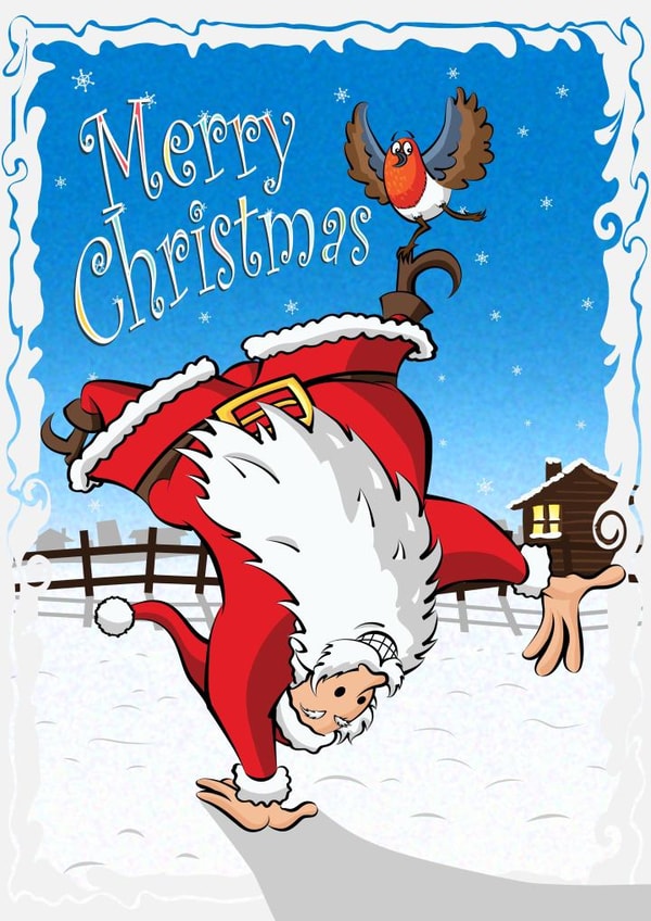 merry happy Christmas Card 23457 created by Andy Roper