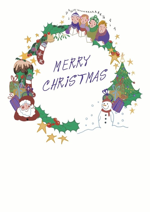 Merry Christmas Christmas Card 23509 created by Lucy McDonald