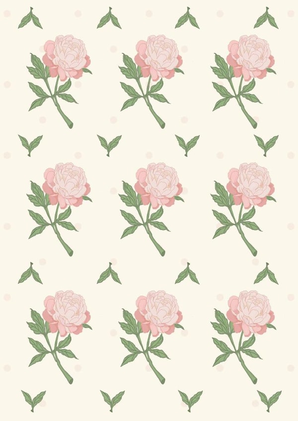 Peony flower Mother's Day Card 23510 created by Lucy McDonald