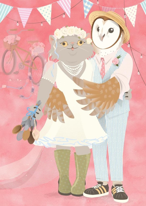 wedding marriage Engagement & Marriage Card 23528 created by Dyna Moe