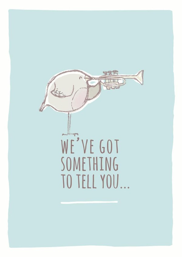 Announcement baby Pregnancy Card 1312 created by Kate Chesterton