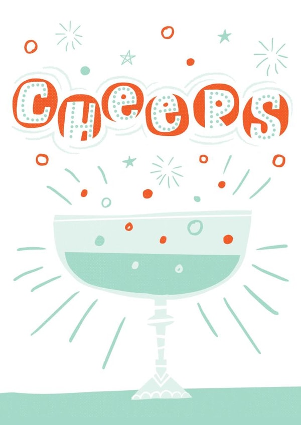 Contemporary Illustration Congratulations Card 1359 created by Doo Daa Studio