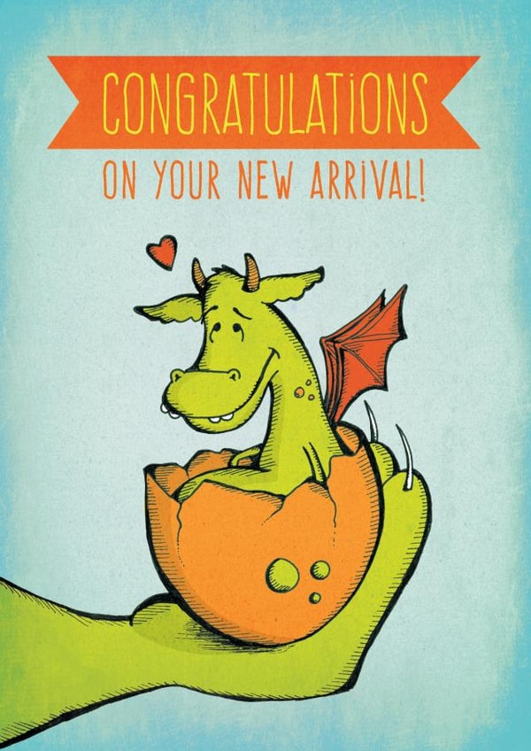 New Baby Dragon Congratulations Card created by Tami Boyce