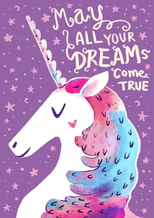 unicorn wishes Just because Card 1056 created by Bethany Christou