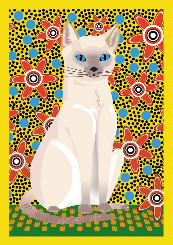 Cat folk Card 24096 created by Lorraine Stylianou
