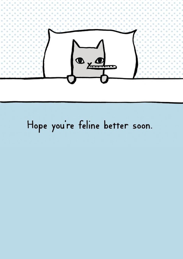 cat cats Get Well Card 1621 created by Reigning Cats . . . and dogs