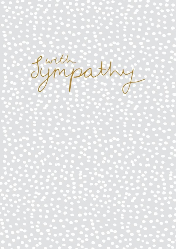 Dots with Sympathy card created by Jessica Hogarth