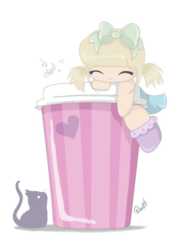 coffee chibi Card 24410 created by Nandi Forward