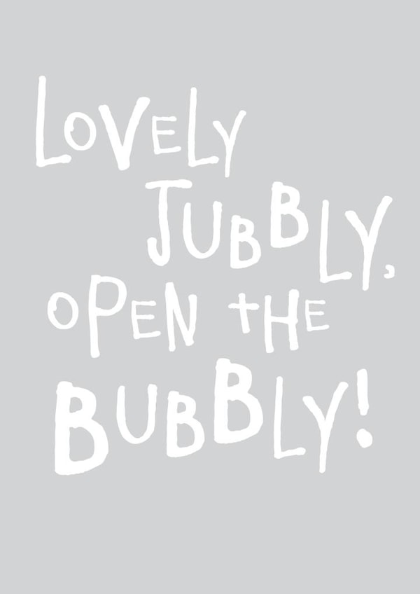 Lovely jubbly, open the bubbly card created by Megan Claire