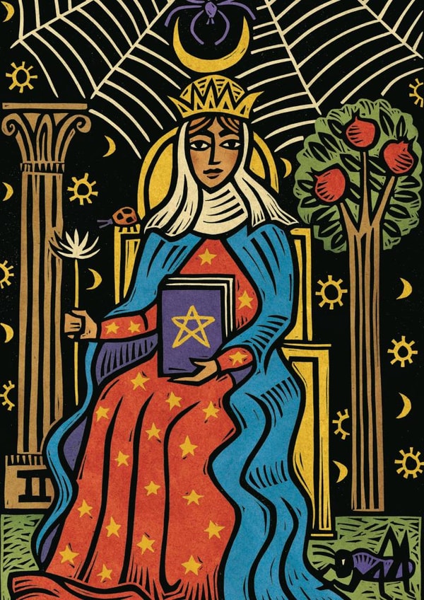 HighPriestess Tarot Card 24367 created by Sue Todd