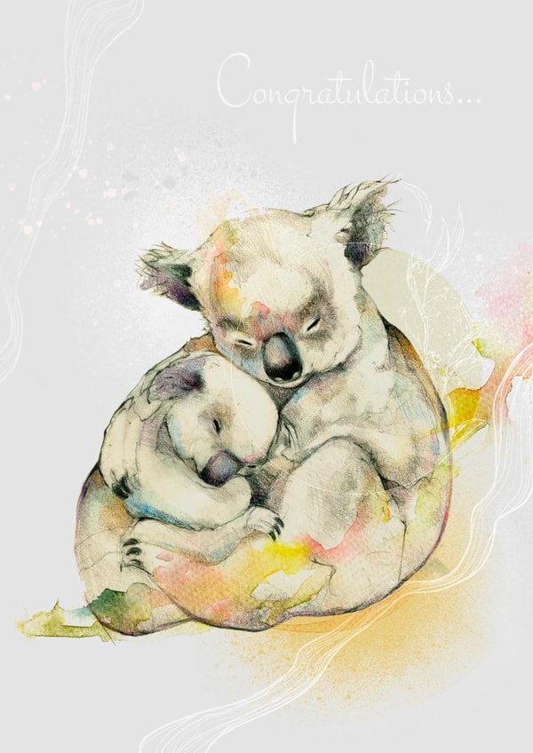 koala baby Congratulations Card 22781 created by Podessto
