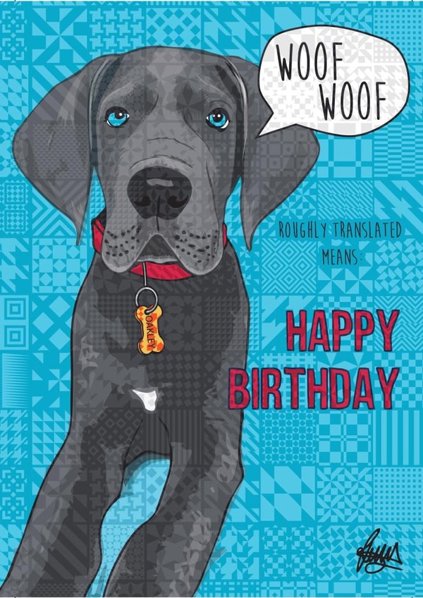 Cute Dog Birthday Card 1470 | thortful