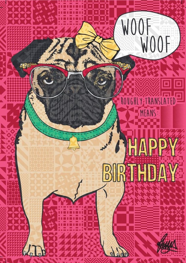 Cute Dog Birthday Card 1479 | thortful